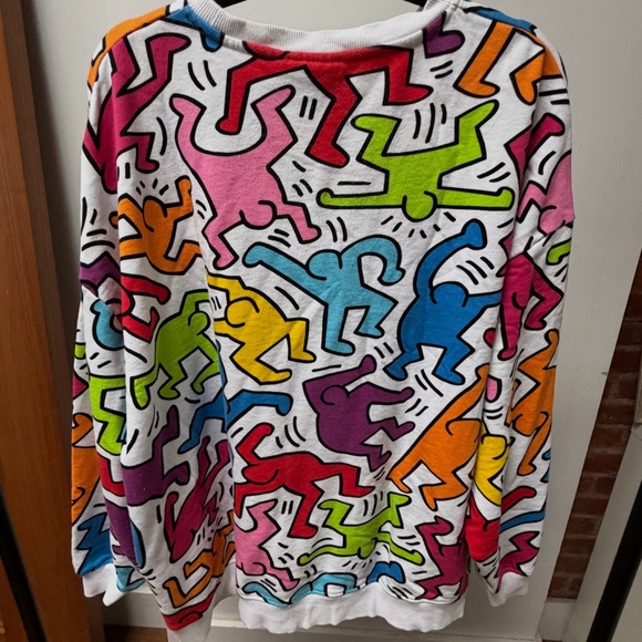 Keith Haring Graphic Sweatshirt XL - Picture 2 of 3